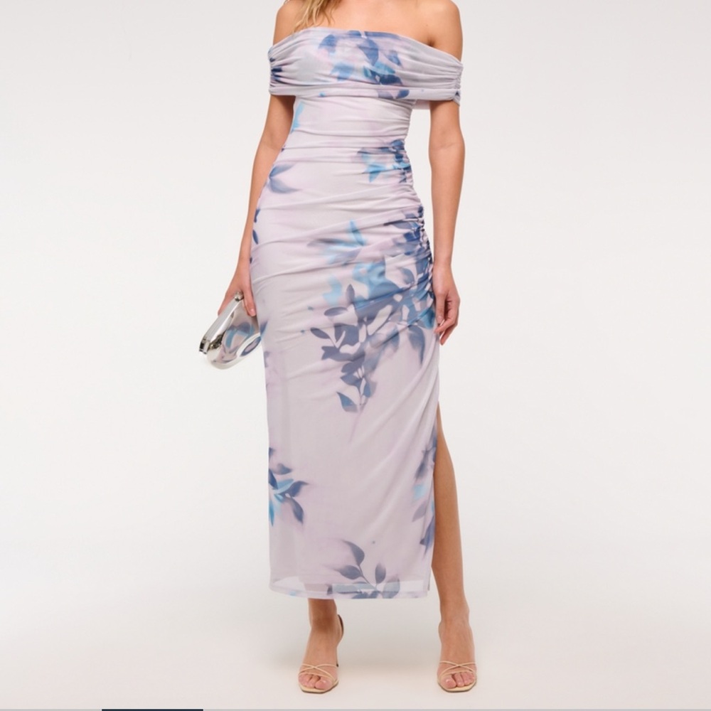 Abercrombie & Fitch Asymmetrical Floral Dress - Pink and Blue
